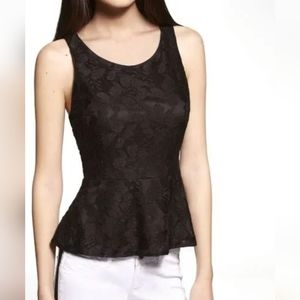 Express Lace Peplum Top